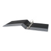 Slant D-Ring View Binder, 3 Rings, 2" Capacity, 11 x 8.5, Black, 6/Carton