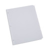 Deluxe Write-On/Erasable Tab Index, 8-Tab, 11 x 8.5, White, White Tabs, 1 Set