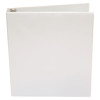 Economy Round Ring View Binder, 3 Rings, 1" Capacity, 11 X 8.5, White