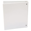 Economy Round Ring View Binder, 3 Rings, 1" Capacity, 11 X 8.5, White