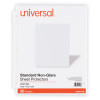 Standard Sheet Protectors, Medium-Duty, Side: 3-Hole Punched, Top Load 8.5 x 11 Insert, Nonglare Clear Front, 50/Pack