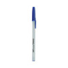 Ballpoint Pen, Stick, Medium 1 Mm, Blue Ink, Gray/Blue Barrel, Dozen