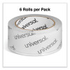 Heavy-Duty Acrylic Box Sealing Tape, 3" Core, 1.88" X 54.6 Yds, Clear, 6/Pack