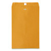 Kraft Clasp Envelope, #98, Square Flap, Clasp/Gummed Closure, 10 X 15, Brown Kraft, 100/Box