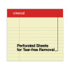 Perforated Ruled Writing Pads, Red Headband, Wide/Legal Rule, (50) Canary Yellow 8.5 x 14 Sheets, Dozen