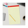 Perforated Ruled Writing Pads, Red Headband, Wide/Legal Rule, (50) Canary Yellow 8.5 x 14 Sheets, Dozen