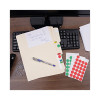 Self-Adhesive Removable Color-Coding Labels, 0.75" Dia, White, 28/Sheet, 36 Sheets/Pack