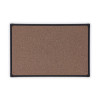 Tech Cork Board, 35.43" x 23.62", Brown Surface, Black Plastic Frame