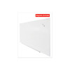 Frameless Magnetic Glass Marker Board, 72" x 48", White Surface