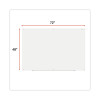 Frameless Glass Marker Board, 72" x 48", White Surface