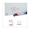 Frameless Glass Marker Board, 72" x 48", White Surface