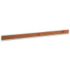 Cork Bulletin Bar, 1" x 48", Brown/Silver