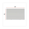 Deluxe Melamine Dry Erase Board, 60" x 36", White Surface, Anodized Aluminum Frame