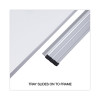 Deluxe Melamine Dry Erase Board, 60" x 36", White Surface, Anodized Aluminum Frame