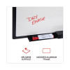 Design Series Deluxe Dry Erase Board, 36" x 24", White Surface, Black Anodized Aluminum Frame