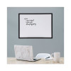Design Series Deluxe Dry Erase Board, 24" x 18", White Surface, Black Anodized Aluminum Frame