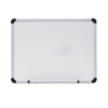 Modern Melamine Dry Erase Board With Aluminum Frame, 24" x 18", White Surface, Satin Aluminum Frame