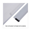 Modern Melamine Dry Erase Board With Aluminum Frame, 72" x 48", White Surface, Satin Aluminum Frame