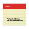 Perforated Ruled Writing Pads, Red Headband, Narrow Rule, (50) Canary Yellow 5 x 8 Sheets, Dozen
