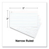 Ring Index Cards, Ruled, 3 X 5, White, 100/Pack