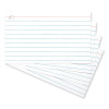 Ring Index Cards, Ruled, 3 X 5, White, 100/Pack