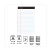 Premium Ruled Writing Pads With Heavy-Duty Back, Black Headband, Narrow Rule, (50) White 5 x 8 Sheets, 12/Pack