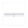 Clear Plastic Ruler, Standard/Metric, 12" Long, Clear