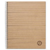 Deluxe Sugarcane Based Notebooks, 1-Subject, Medium/College Rule, Brown Kraft Cover, (100) 11 x 8.5 Sheets