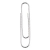 Paper Clips, Jumbo, Nonskid, Silver, 100 Clips/Box, 10 Boxes/Pack