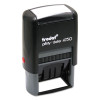 Printy Economy 5-In-1 Date Stamp, Self-Inking, 1.63" x 1", Blue/Red
