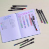 Pentonic Ballpoint Pen, Stick, Medium 1 Mm, Assorted Ink Colors, Charcoal Gray Barrel, 25/Pack