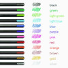 Pentonic Gel Pen, Stick, Assorted Point Sizes, Assorted Ink Colors, Black Barrel, 12/Pack
