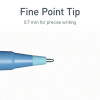 Pentonic Gel Pen, Stick, Fine 0.7 Mm, Blue Ink, Frosted Blue Barrel, 10/Pack