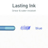 Pentonic Gel Pen, Stick, Fine 0.7 Mm, Blue Ink, Frosted Blue Barrel, 10/Pack