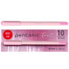 Pentonic Gel Pen, Stick, Fine 0.7 Mm, Red Ink, Pale Pink Barrel, 10/Pack