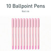 Pentonic Gel Pen, Stick, Fine 0.7 Mm, Red Ink, Pale Pink Barrel, 10/Pack