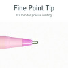 Pentonic Gel Pen, Stick, Fine 0.7 Mm, Red Ink, Pale Pink Barrel, 10/Pack