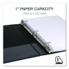 Durable D-Ring View Binders, 3 Rings, 1" Capacity, 11.5" x 8.5", Black, 4/Pack