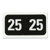 Yearly End Tab File Folder Labels, 25, 0.75 x 1.5, Black, 500/Roll