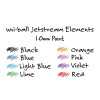 Jetstream Elements Hybrid Gel Pen, Retractable, Medium 1 Mm, Black Ink, Translucent Black/Black Barrel, Dozen