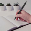 Jetstream Elements Hybrid Gel Pen, Retractable, Medium 1 Mm, Black Ink, Translucent Black/Black Barrel, Dozen