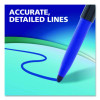 Wet Erase Markers, Fine Needle Tip, Blue, 12/Pack