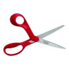 Premier Left Handed Scissors, 9.75" Long, 8" Cut Length, Offset Red Handle