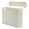 Flip Top Box, Letter Files, 13 x 3.7 x 10, Beige