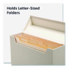 Flip Top Box, Letter Files, 13 x 3.7 x 10, Beige