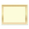 Award Certificates, 8.5 x 11, Ivory With Traditional Gold Border, 100/Pack