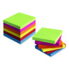 Ultra Sticky Note Pads, 3" x 3", Assorted, 100 Sheets/Pad, 12 Pads/Pack