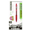 Z-Grip Ballpoint Pen, Retractable, Medium 1 Mm, Red Ink, Red/Clear Barrel, Dozen