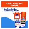Bloostick Buddies And Disappearing Purple Glue Stick Combo Pack, 0.21 Oz, Dries Clear, 12/Pack