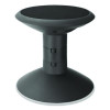 Wiggle Stool, Backless, Supports Up To 250 Lbs, 12" To 18" Seat Height, Black Seat, Black Base